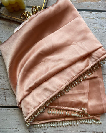 Pre-Draped Rosa Satin Saree