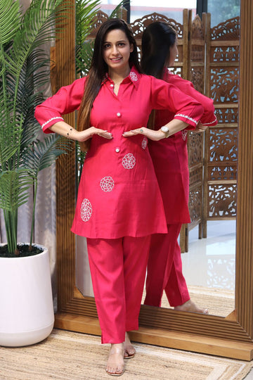 South Silk Heavy Hand Work Coord set