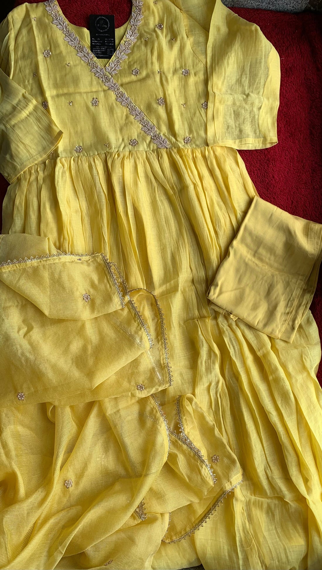 “YASHNA” Premium Mul Chanderi Dress