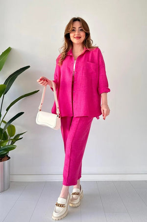 Pink - Women’s Light Irish Cord Set