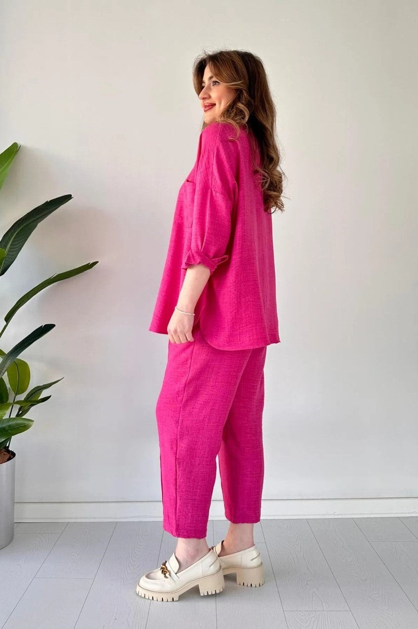 Pink - Women’s Light Irish Cord Set
