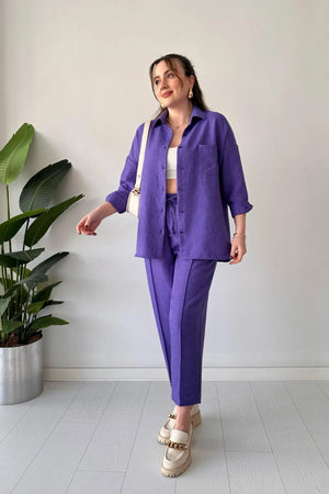 Purple - Women’s Light Irish Cord Set