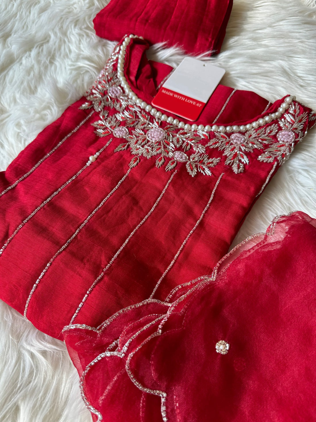 Embroidered kurta Pant with dupatta