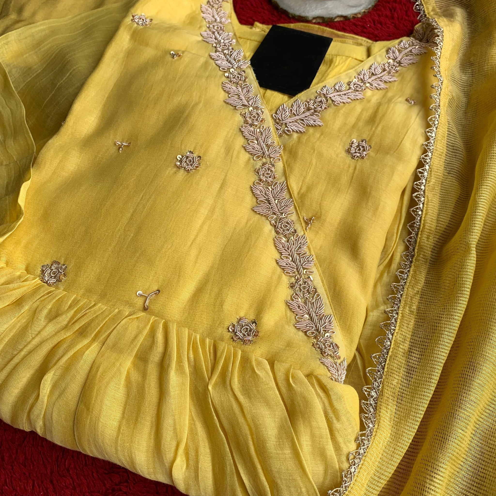 “YASHNA” Premium Mul Chanderi Dress