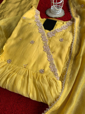 “YASHNA” Premium Mul Chanderi Dress