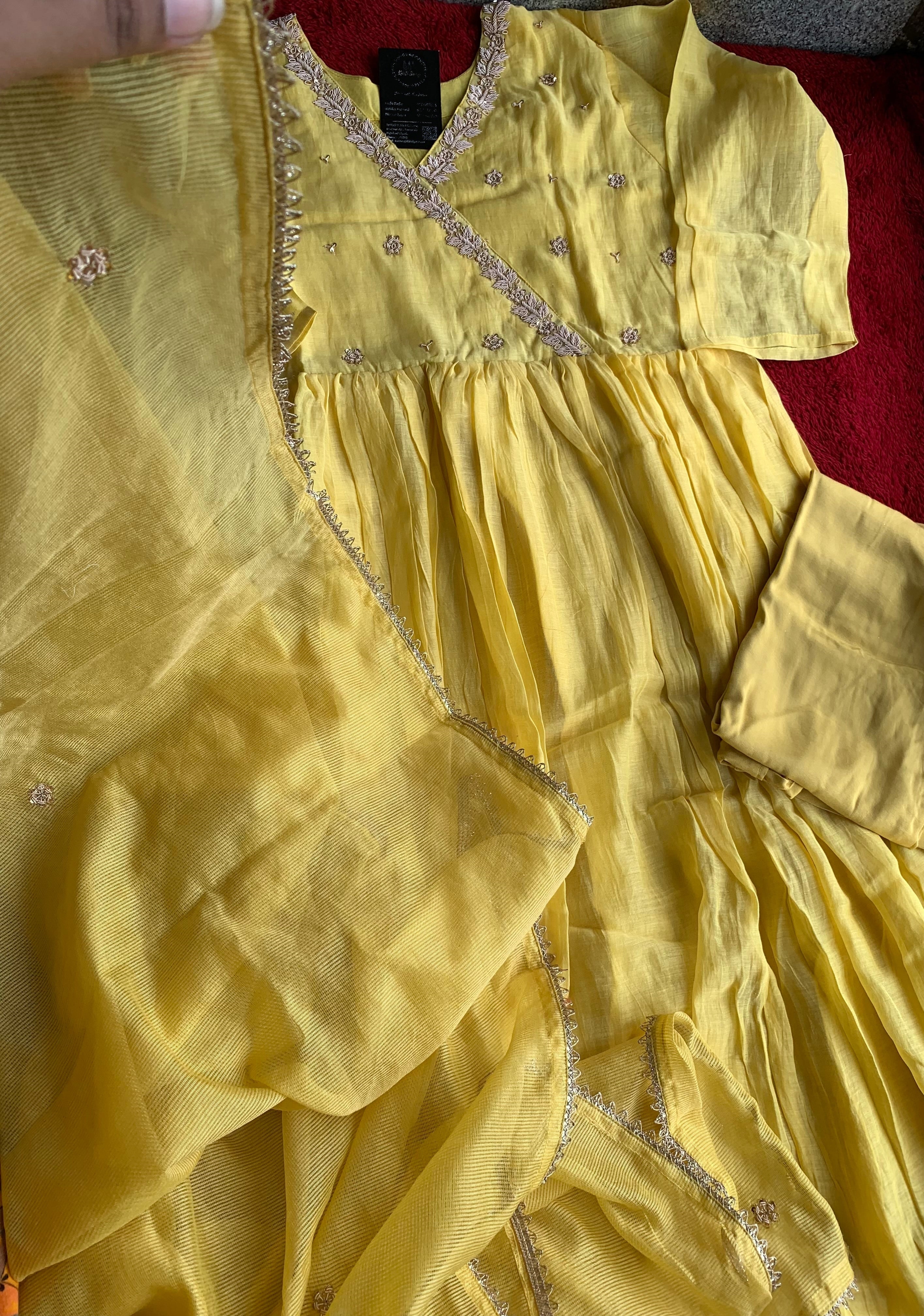 “YASHNA” Premium Mul Chanderi Dress