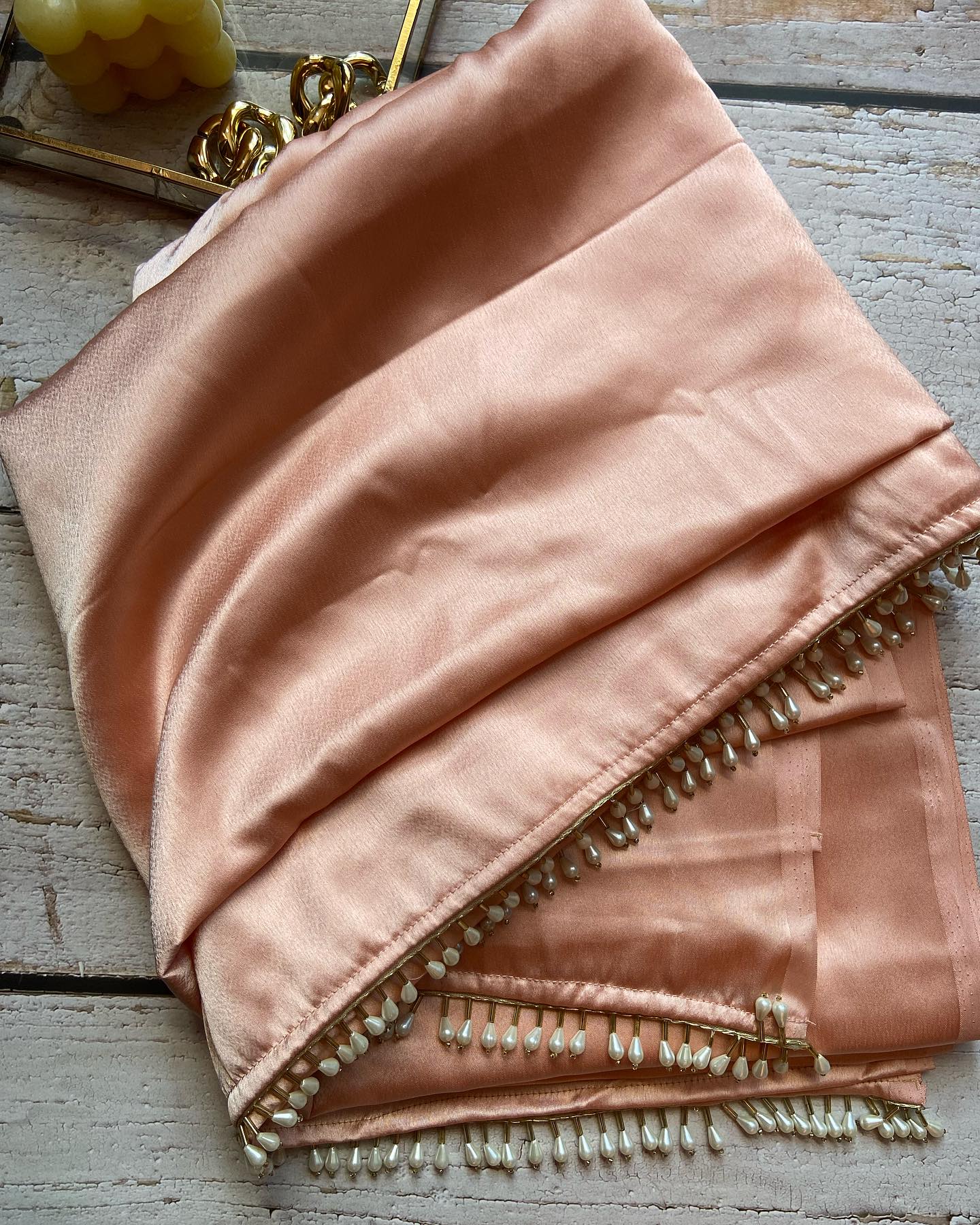 Pre-Draped Rosa Satin Saree