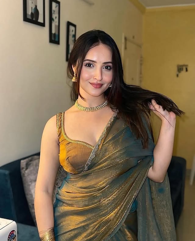 Tissue Embroidered Border Saree With Unstitched Blouse Piece