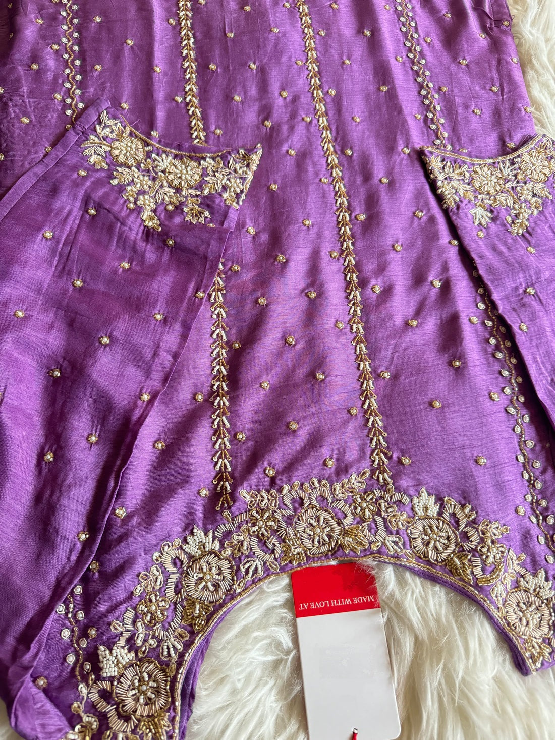 Embroidered kurta bottom with dupatta