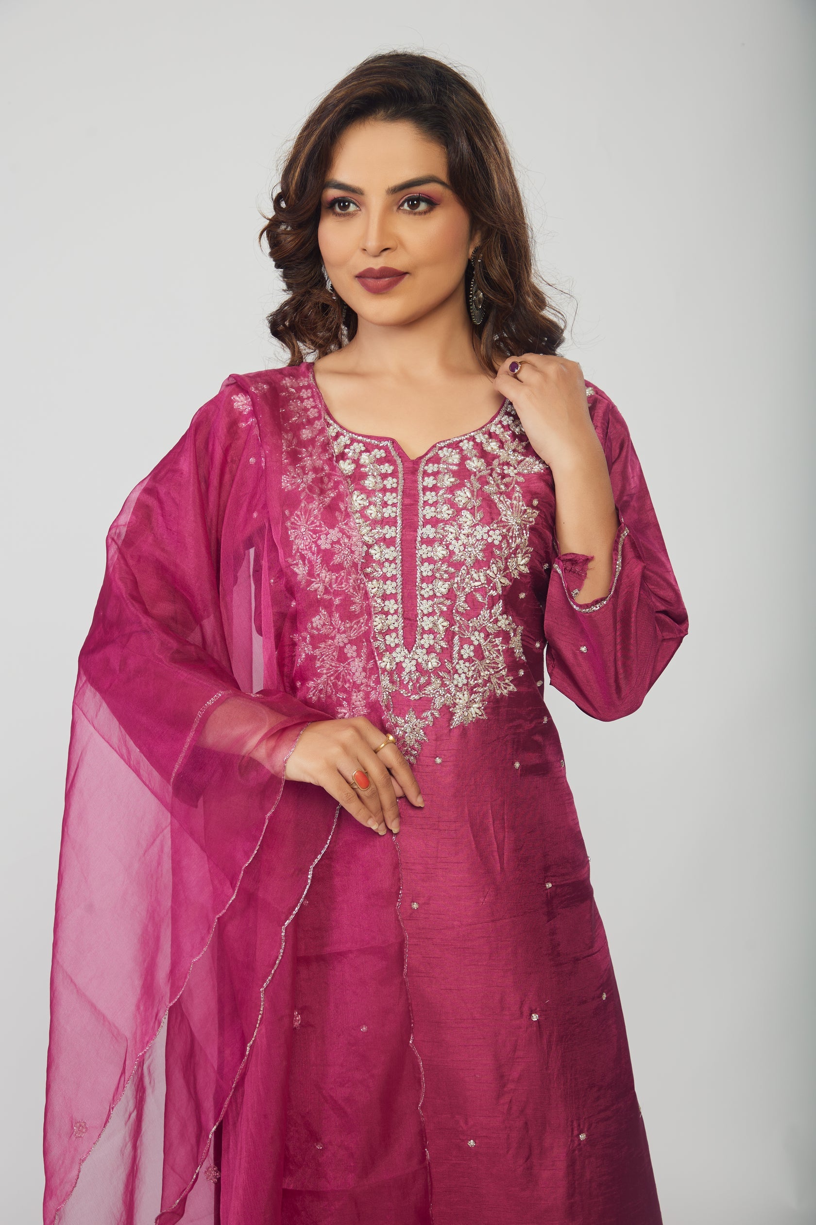 Maslin Designer Embroidery with Zardosi
