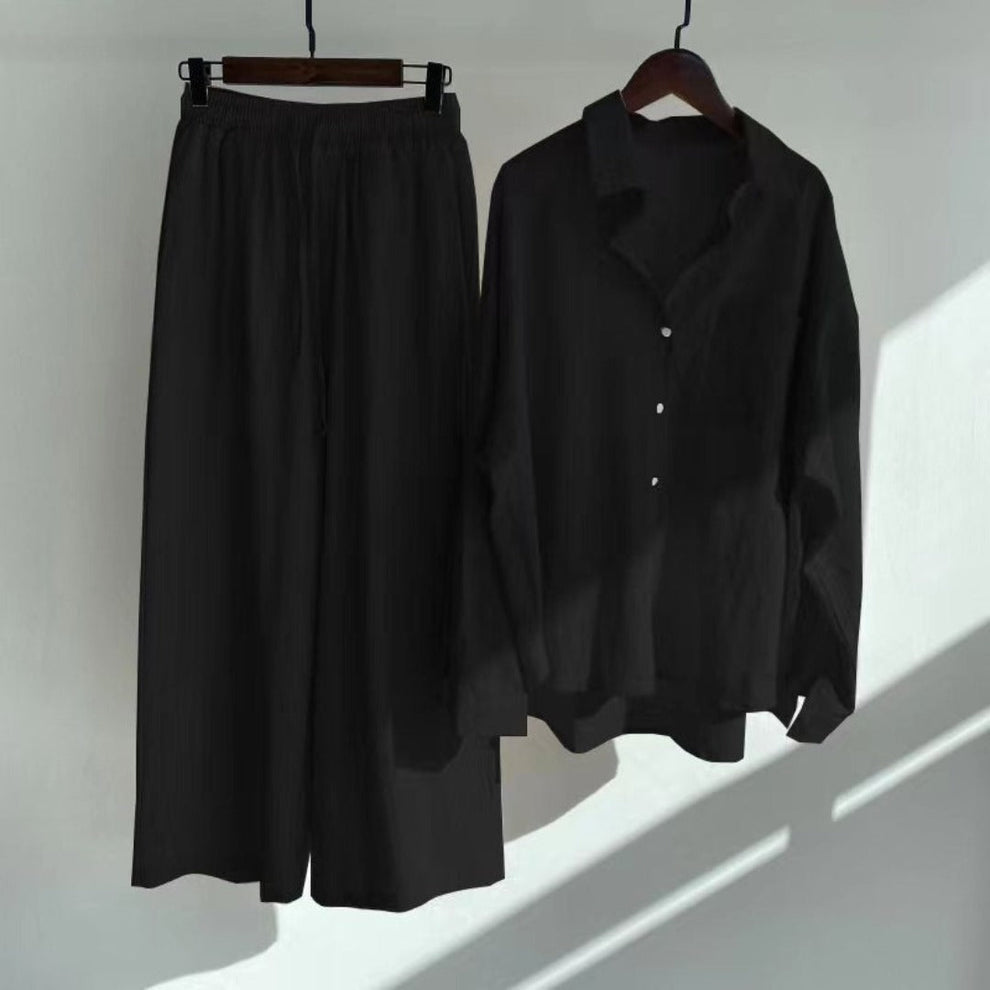 Designer Women's Slacks High Waist Cotton