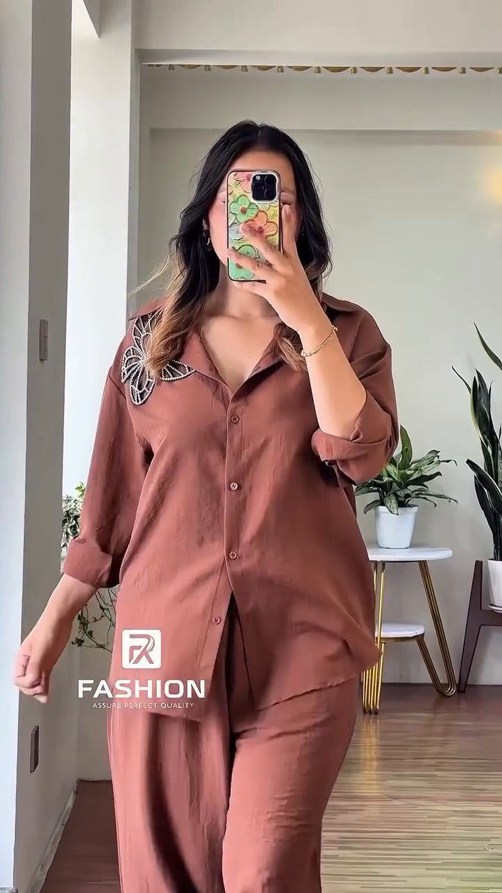 Rihana Luxury 2-Piece Coord Set – Boutique Quality