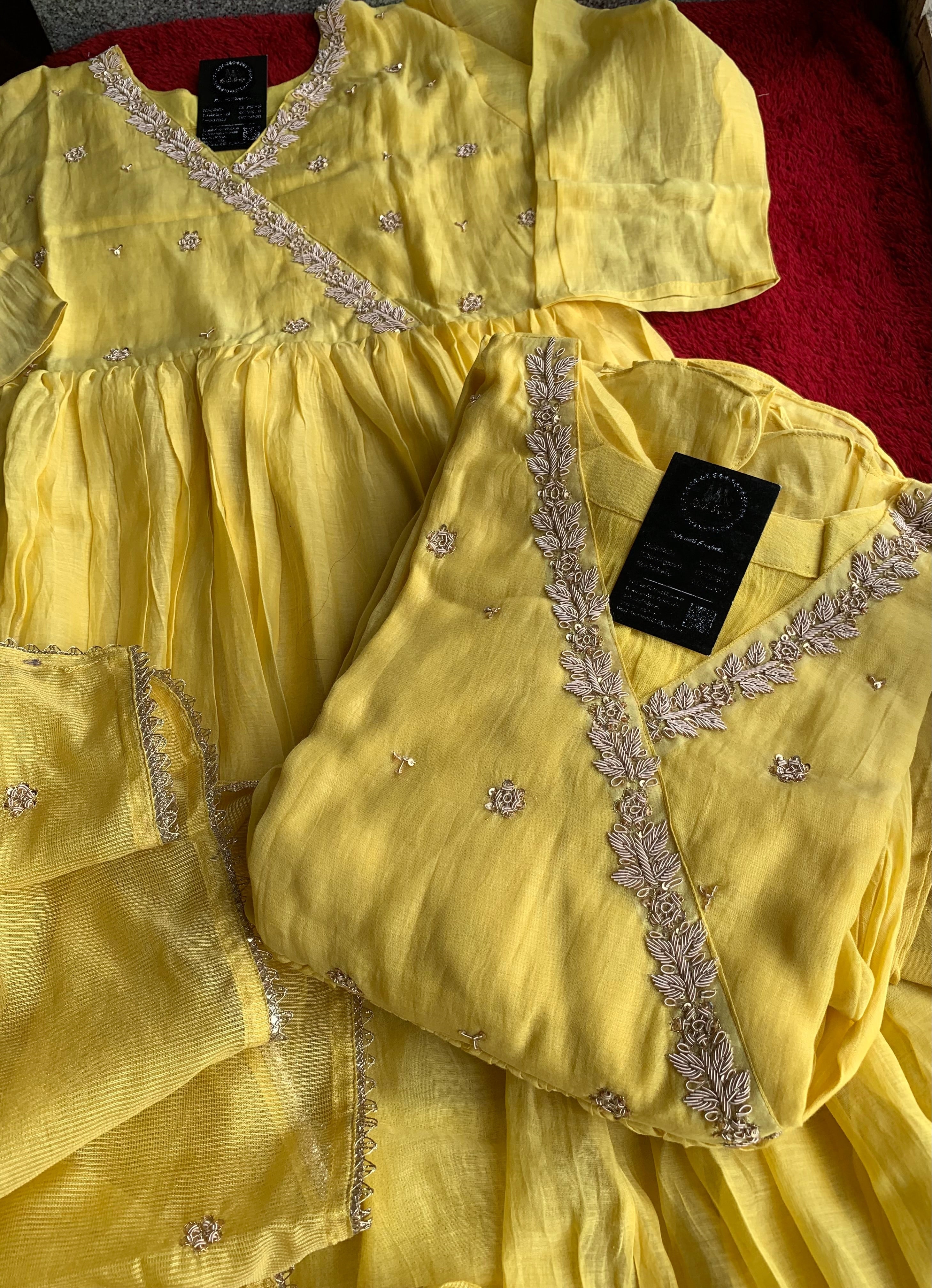 “YASHNA” Premium Mul Chanderi Dress