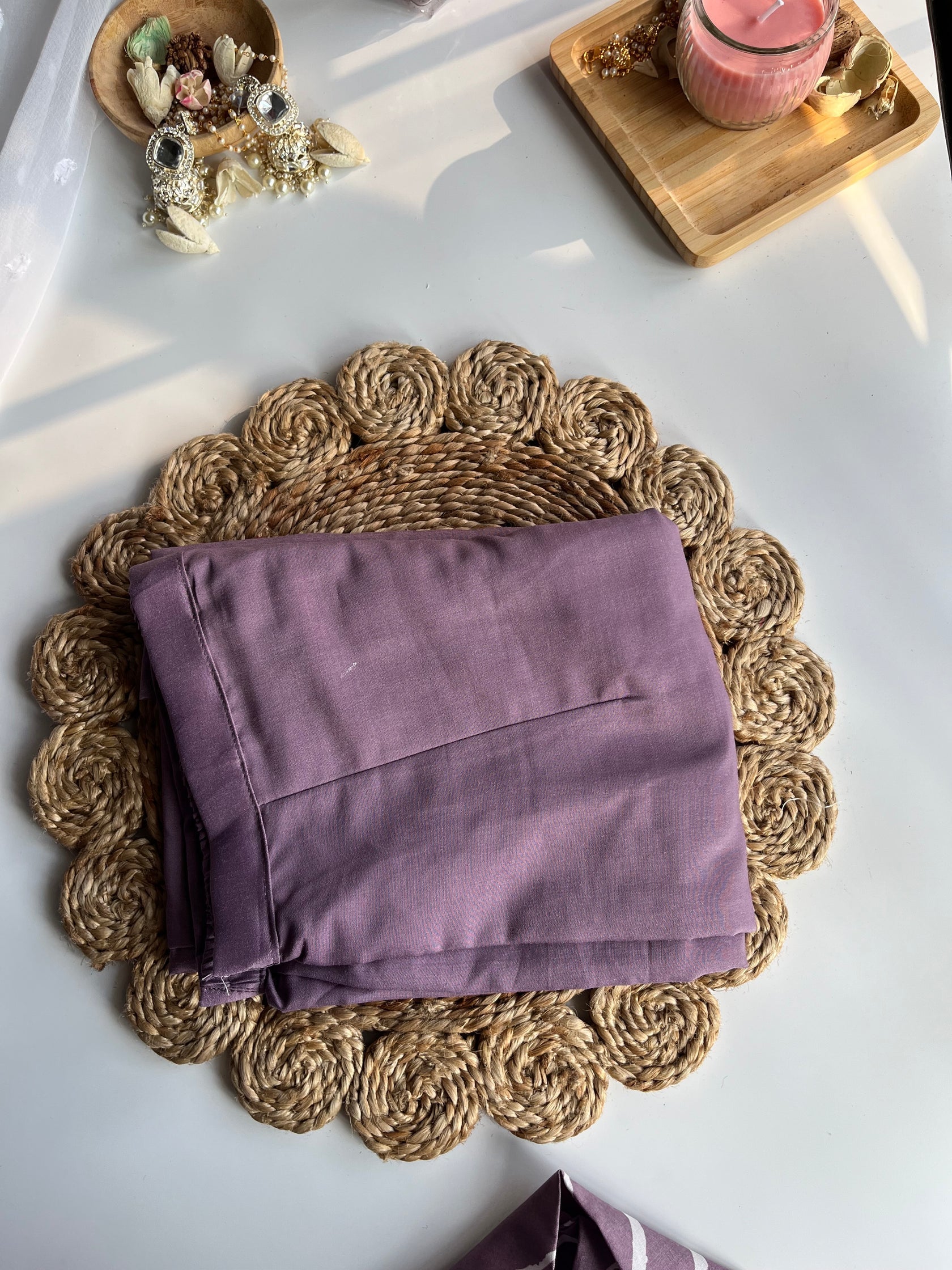 CHHAYA- Lavender Handwork Kurti Set