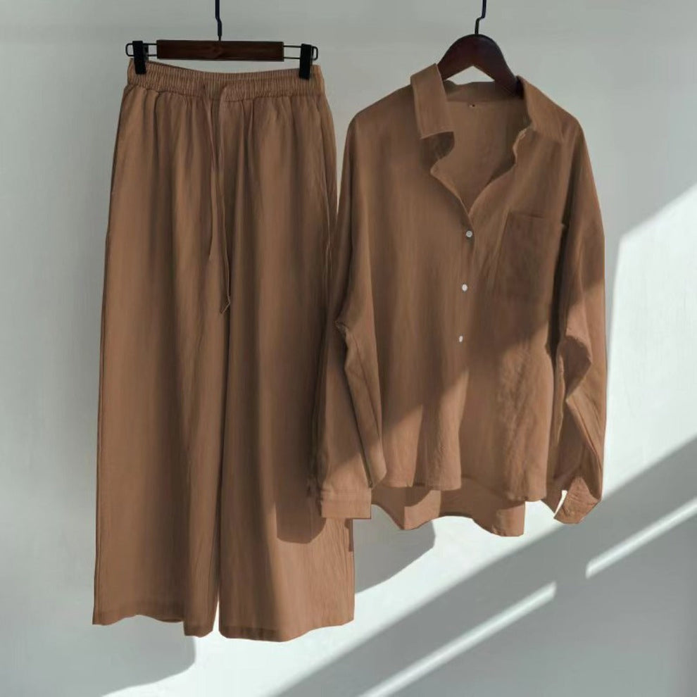 Designer Women's Slacks High Waist Cotton