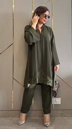 Olive Green - Zoya Co-ord Set