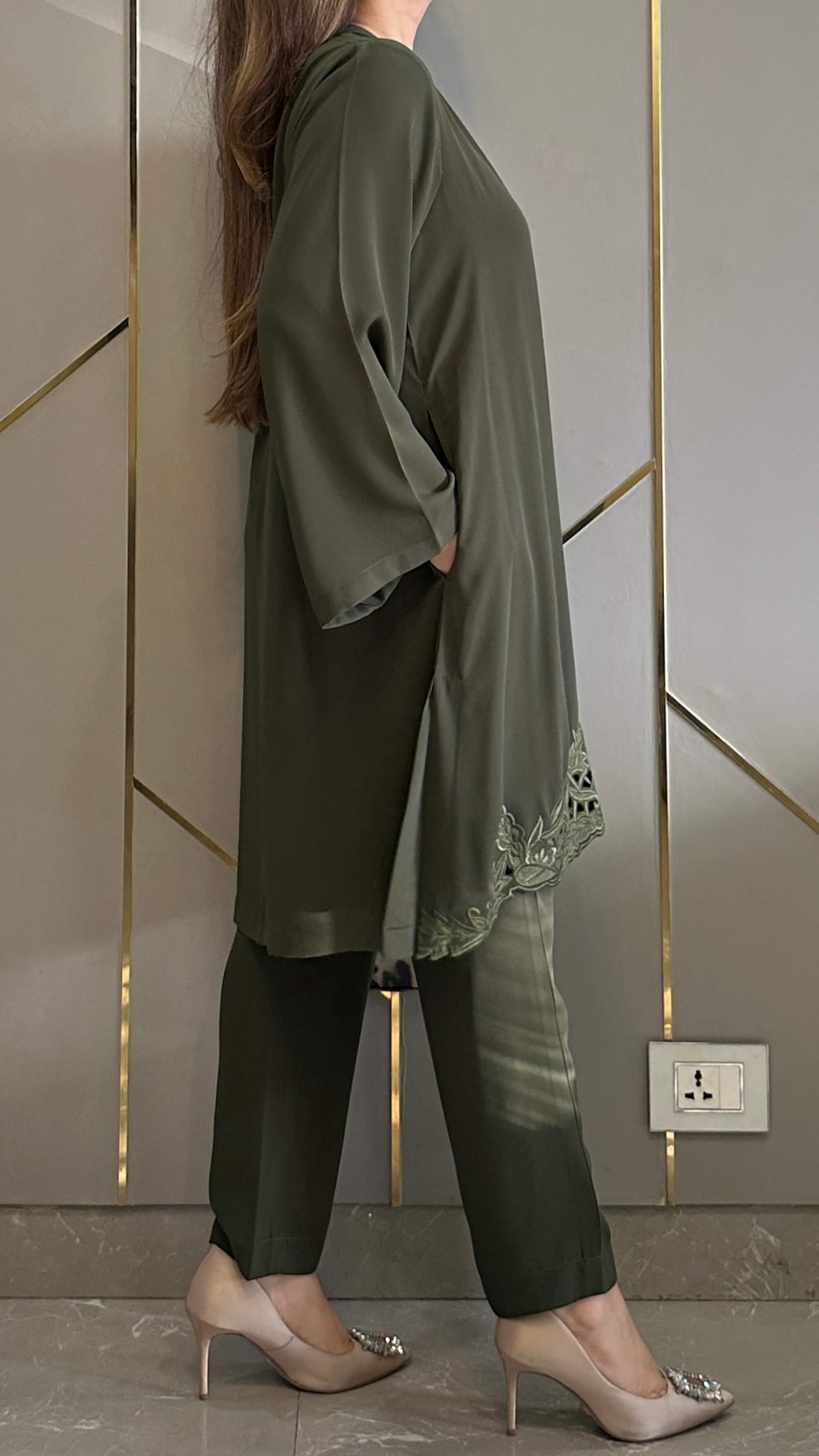 Olive Green - Zoya Co-ord Set