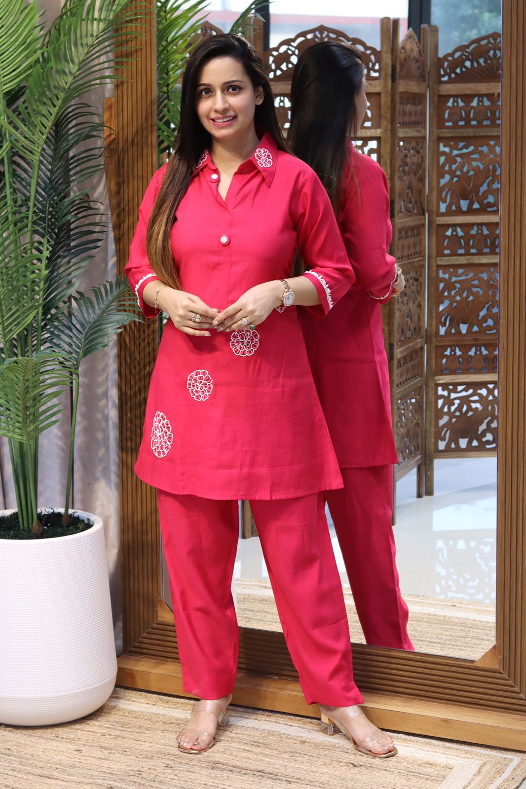 South Silk Heavy Hand Work Coord set