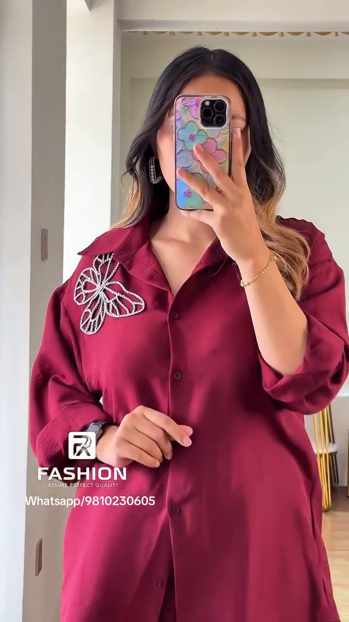 Rihana Luxury 2-Piece Coord Set – Boutique Quality
