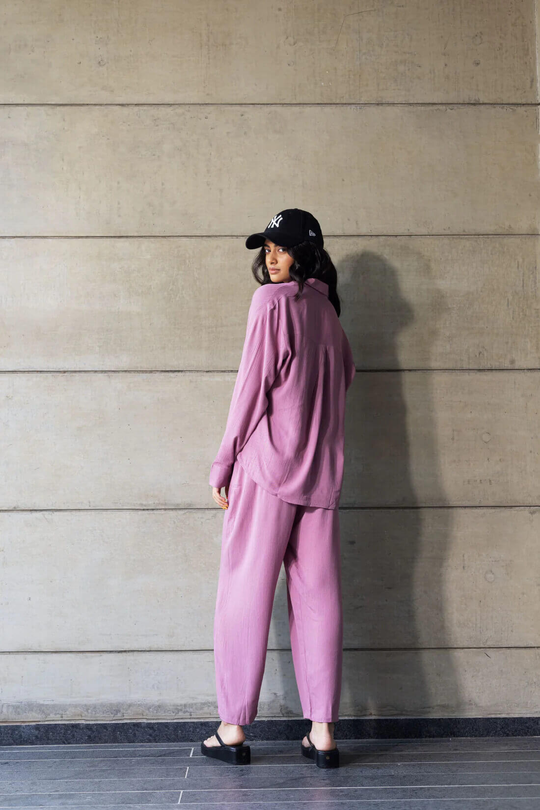 Lilac - Shirt & Pant Coord Set