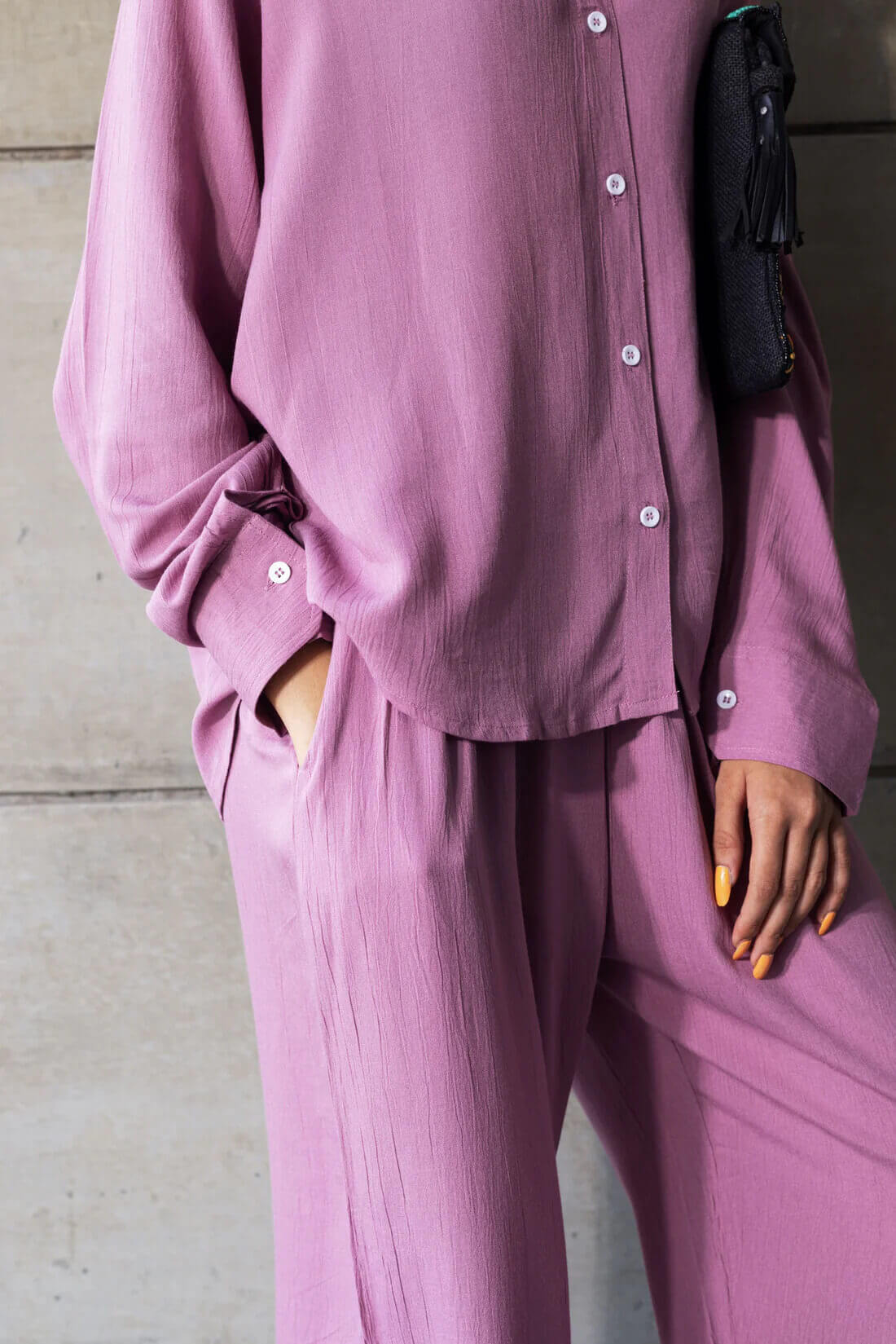 Lilac - Shirt & Pant Coord Set