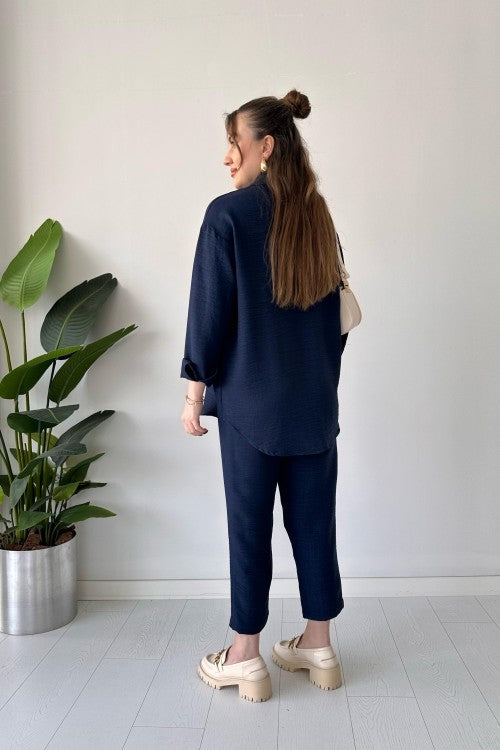 Navy - Women’s Light Irish Cord Set