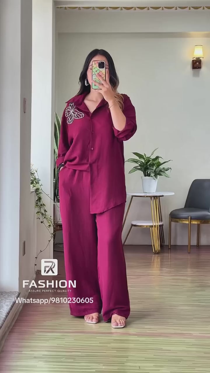 Rihana Luxury 2-Piece Coord Set – Boutique Quality