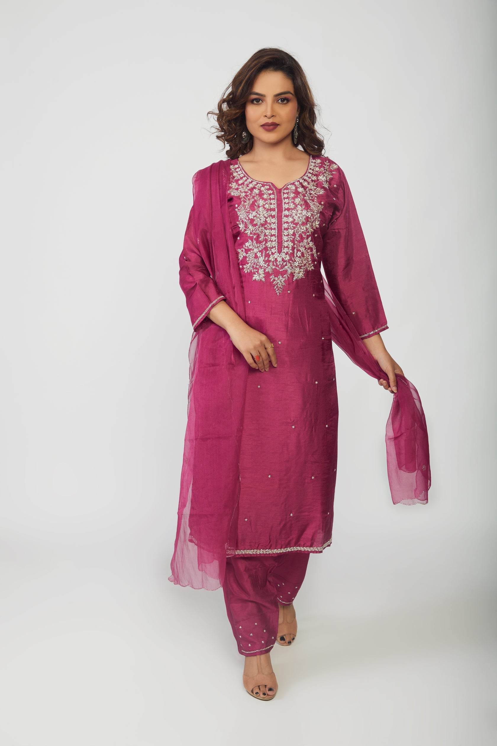 Maslin Designer Embroidery with Zardosi