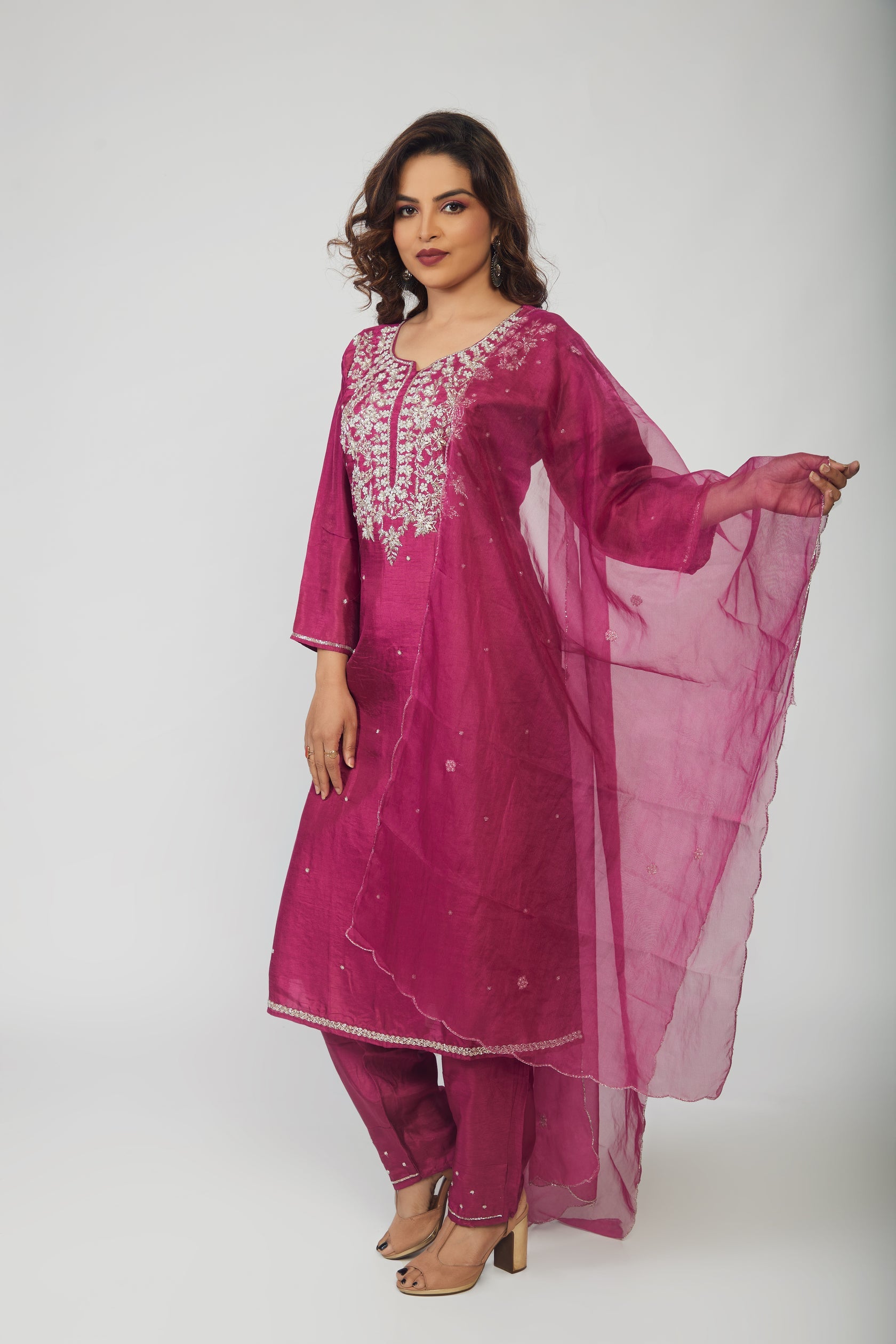 Maslin Designer Embroidery with Zardosi